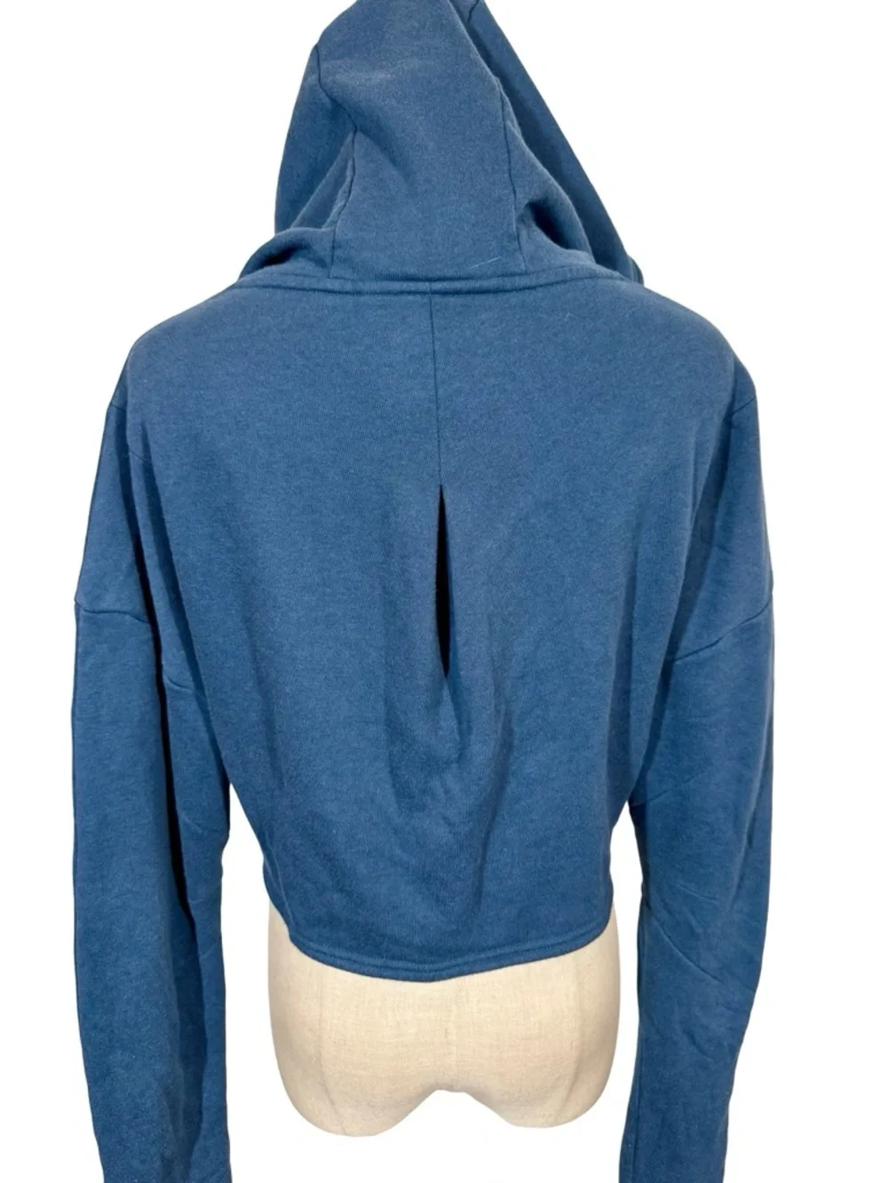 ALO Yoga Extreme Cropped Zip Up Hoodie in Eclipse Blue
